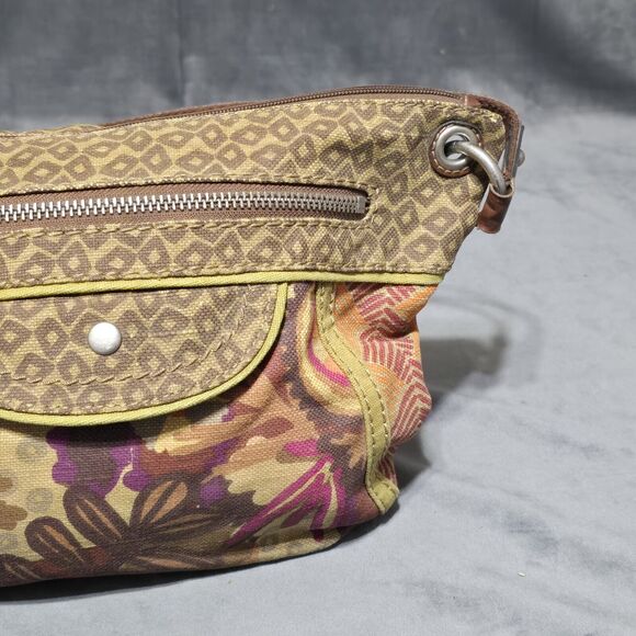 Fossil Handbag Mixed Media Boho Print Canvas - Picture 4 of 15